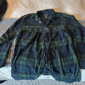 Polo by Ralph Lauren Navy & Green Plaid Pajama Set